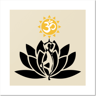 Lotus Flower - Om Yoga Posters and Art